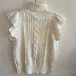 ANDTHEWHY off-white turtle neck sweater